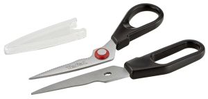 Ножица Tefal K2071314, Ingenio, Kitchen scissors, Kitchen tools, Stainless steel, 30.2x13.4x3.6cm, Up to 230°C, Dishwasher safe, black