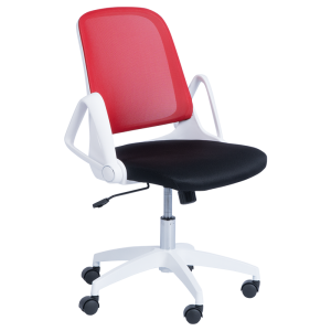 Работен офис стол Carmen 7033 - червено - черен