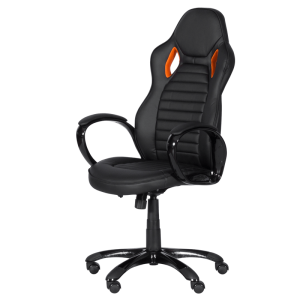 Геймърски стол Carmen 7502 - черно-оранжев