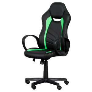 Геймърски стол Carmen 7525 - черно-зелен