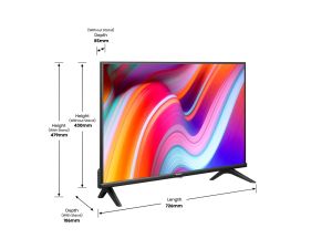 Телевизор 2x Hisense 32" A4K, HD 1366x768, DLED, HDR, HLG, Dolby Audio, DTS Virtual X, Smart TV, WiFi, WiFi Direct, BT, Anyview Cast, 2xHDMI, 2xUSB, LAN, CI+, DVB-T2/C/S2, Black + JBL GO Essential RED Portable Waterproof Speaker