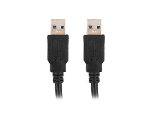 Кабел Lanberg USB-A (M) -> USB-A (M) 3.0 cable 1.8m, black