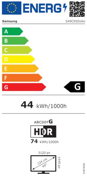 Монитор Samsung 49" 49C950 VA DQHD 120 Hz, 4 ms GTG, 5120x1440,USB-C 90W, USB 3.0, HDMI, Speakers, Black