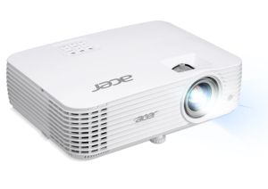 Мултимедиен проектор Acer Projector P1557Ki DLP, FHD (1920x1080), 4800 ANSI LUMENS, 10000:1, 2xHDMI 3D, Wireless dongle included, Audio in/out, USB type A (5V/1A), RS-232, Bluelight Shield, LumiSense, Built-in 10W Speaker, 2.9kg, White + Acer T82-W01MW 82