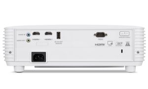 Мултимедиен проектор Acer Projector P1557Ki DLP, FHD (1920x1080), 4800 ANSI LUMENS, 10000:1, 2xHDMI 3D, Wireless dongle included, Audio in/out, USB type A (5V/1A), RS-232, Bluelight Shield, LumiSense, Built-in 10W Speaker, 2.9kg, White + Acer T82-W01MW 82