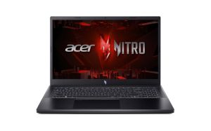 Лаптоп Acer Nitro 5, ANV15-51-55LV, Intel Core i5-13420H (up to 4.60 GHz, 12MB), 15.6" FHD IPS SlimBezel 144Hz, 16GB DDR5, 512GB PCIe NVMe SSD, GeForce RTX 3050 6GB GDDR6, INTEL 2X2 AX+BT, HD Cam, FP, KB Backlight, Linux, Black