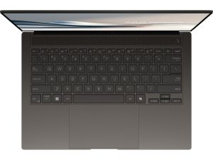 Лаптоп Asus Zenbook S UX5406SA-PZ281X, INTEL LNL Ultra 7 32GB, 14" OLED (WQXGA+(WQ+) 2880X1800 16:10), 32GB LPDDR5X (16 GB on BD),1TB SSD, Backlit Chiclet Keyboard, Windows 11 Pro,Zumaia Gray