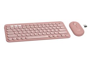 Комплект Logitech Pebble 2 Combo - TONAL ROSE - US INT'L - 2.4GHZ/BT - N/A - INTNL-973 - UNIVERSAL