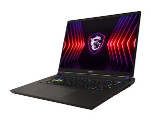 Лаптоп MSI Vector 17 HX A13VHG, i9-13980HX (24C/32T, 36 MB), 17" 16:10 FHD+ (1920x1200), 165hz, 100% sRGB, RTX 4080 12GB GDDR6, HM770, 32GB DDR5 (2x16), 1TB NVMe PCIe SSD Gen4x4, Per-Key RGB KBD by SteelSeries, Windows 11 Home, Intel Wi-Fi 6E , Cosmos Gra