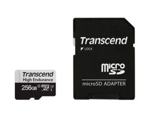 Памет Transcend 256GB micro SD w/ adapter U3, High Endurance