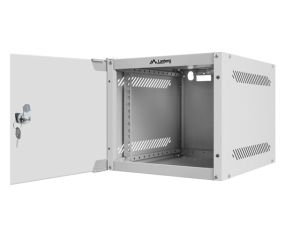 Комуникационен шкаф Lanberg rack cabinet 10" wall-mount 4U / 280x310 for self-assembly (flat pack), grey
