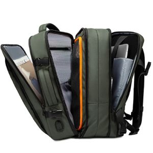Туристическа раница BANGE TRAVEL 9 джоба, 17.3“, 35 л., Зелен