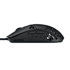 Мишка Asus TUF Gaming M4 Air Wired Gaming Mouse, 16,000 DPI Sensor, 6 Programmable Buttons, Ultralight Air Shell, IPX6 water resistance, ASUS Antibacterial Guard, TUF Gaming Paracord, pure PTFE feet, Black
