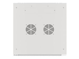Комуникационен шкаф Lanberg rack cabinet 19" wall-mount 9U/600x600 for self-assembly with metal door grey (flat pack)