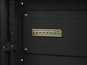 Комуникационен шкаф Lanberg rack cabinet 19" wall-mount 4U+3u/540x200 low-profile black (assembled)