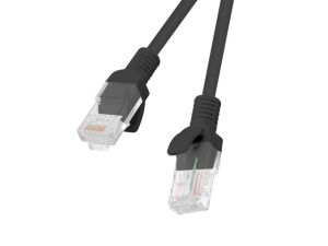 Кабел Lanberg patch cord CAT.5E 0.25m, black