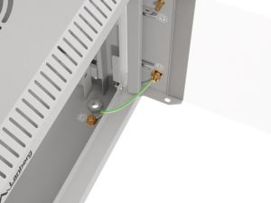 Комуникационен шкаф Lanberg rack cabinet 10" wall-mount 4U/300x300 (flat pack) with glass door grey