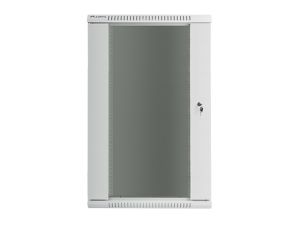 Комуникационен шкаф Lanberg rack cabinet 19" wall-mount 22U / 600x600 for self-assembly (flat pack), grey