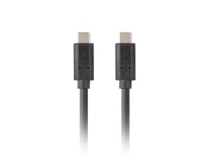 Кабел Lanberg USB-C M/M 3.1 gen 2 cable 1m 10GB/s pd100w black