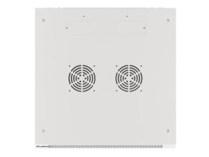 Комуникационен шкаф Lanberg rack cabinet 19" wall-mount 12U/600x600 for self-assembly with metal door grey (flat pack)