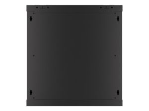 Комуникационен шкаф Lanberg rack cabinet 19" wall-mount 12U/600x450 for self-assembly with metal door black (flat pack)