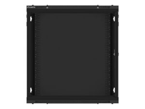 Комуникационен шкаф Lanberg rack cabinet 19" wall-mount 12U/600x450 for self-assembly with metal door black (flat pack)
