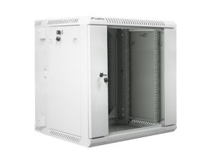 Комуникационен шкаф Lanberg rack cabinet 19" double-section wall-mount 12U / 600x600 for self-assembly (flat pack), grey