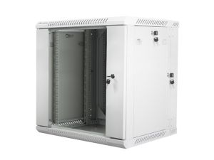 Комуникационен шкаф Lanberg rack cabinet 19" double-section wall-mount 12U / 600x600 for self-assembly (flat pack), grey