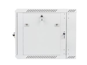 Комуникационен шкаф Lanberg rack cabinet 19" double-section wall-mount 9U / 600x600 for self-assembly (flat pack), grey