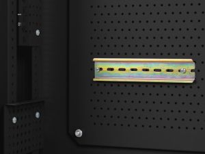 Комуникационен шкаф Lanberg rack cabinet 19" wall-mount 6U+3u/540x200 low-profile black (assembled)