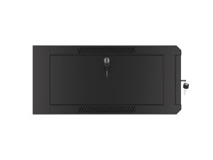 Комуникационен шкаф Lanberg rack cabinet 19" wall-mounted 4U 600 fast assembly (flat pack) black