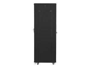 Комуникационен шкаф Lanberg rack cabinet 19" free-standing 42U/600x800 (flat pack) with mesh door black