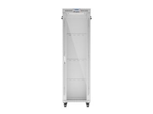 Комуникационен шкаф Lanberg rack cabinet 19" free-standing 42U/600x800 (flat pack) with glass door lcd grey v2
