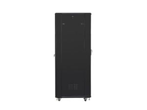 Комуникационен шкаф Lanberg rack cabinet 19" free-standing 42U / 800x800 self-assembly flat pack, black