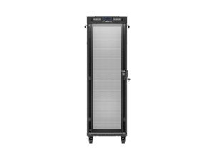 Комуникационен шкаф Lanberg rack cabinet 19" free-standing 37U/600X600 (FLAT PACK) with mesh door LCD black