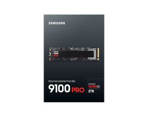 Твърд диск Samsung SSD 9100 PRO 2TB PCIe 5.0 NVMe 2.0 M.2  Read 14700 MB/s Write 13300 MB/s