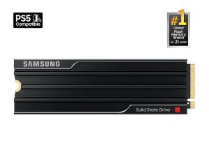 Твърд диск Samsung SSD 9100 PRO 1TB Heatsink PCIe 5.0 NVMe 2.0 M.2  Read 14700 MB/s Write 13300 MB/s