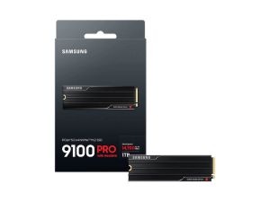 Твърд диск Samsung SSD 9100 PRO 1TB Heatsink PCIe 5.0 NVMe 2.0 M.2  Read 14700 MB/s Write 13300 MB/s