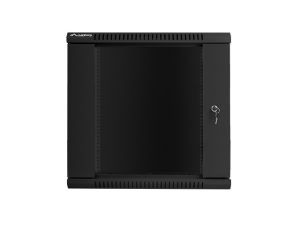 Комуникационен шкаф Lanberg rack cabinet 19" wall-mount 12U / 600x600 for self-assembly (flat pack), black