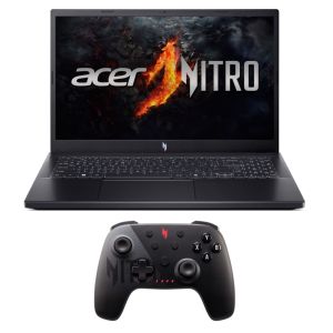 Лаптоп Acer Nitro V15, ANV15-41-R948, AMD Ryzen 7 7735HS( up to 4.55GHz, 12MB), 15.6" FHD(1920x1080)IPS 165Hz, 1*16GB DDR5 (1 slot free), 512 GB PCIe NVMe SSD, NVIDIA GeForce RTX 4050 6GB GDDR6, Wi-Fi AX, BT, No OS, Black + Nitro Wireless gamepad in the b