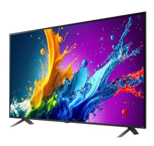 Телевизор LG 50QNED80T3A, 50" 4K QNED HDR Smart TV, 3840x2160, DVB-T2/C/S2, Alpha 5 AI 4K Gen7, HDR 10 PRO, webOS 24 ThinQ, 4K Upscaling, WiFi 5, Voice Controll, Bluetooth 5.1, AirPlay 2, LAN, CI, HDMI, SPDIF, 2 pole Stand , Silver