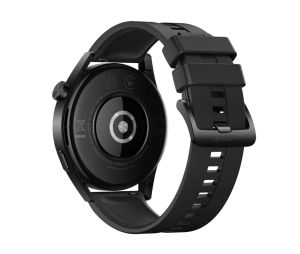 Часовник Huawei Watch GT 3 46mm, Active Jupiter-B19S, 1.43", Amoled, 466x466, PPI 326, 4GB, Bluetooth 5.2 supports BLE/BR/EDR, 5ATM, NFC, GPS, Battery 455 maAh, Black Fluoroelastomer Strap