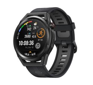 Часовник Huawei Watch GT Runner Runner-B19S, 1.43", Amoled,466x466, 4GB, BT(2.4 GHz, supports BT5.2 and BR+BLE+EDR), WR 5ATM, GPS, WiFi,NFC, Battery 451mAh, Ultra-long battery life 14 days,Harmony OS, APP Galery Black Silicone strap