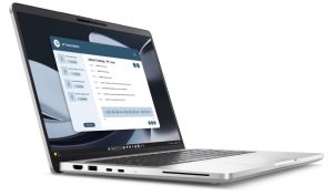 Лаптоп Dell Pro 14 Plus PB14255, AMD Ryzen 5 PRO 230 (22MB, 6C, up to 4.9GHz), 14" FHD+(1920x1200) IPS, 300nits AG, 16GB LPDDR5 7500 MT/s, dc (onboard), 512 GB SSD, AMD Radeon 760M graphics, FHD HDR IR Cam and Mic, Wi-Fi 7, FPR, acklit Kb, Win11 Pro, Alum