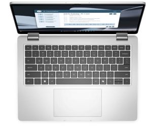 Лаптоп Dell Pro 14 Plus PB14255, AMD Ryzen 5 PRO 230 (22MB, 6C, up to 4.9GHz), 14" FHD+(1920x1200) IPS, 300nits AG, 16GB LPDDR5 7500 MT/s, dc (onboard), 512 GB SSD, AMD Radeon 760M graphics, FHD HDR IR Cam and Mic, Wi-Fi 7, FPR, acklit Kb, Win11 Pro, Alum