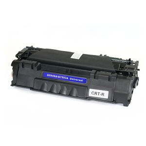 Тонер касета универсална Black HP no. 49A Q5949A 53A Q7553A CRG-715 CRG-708 Съвместим консуматив, стандартен капацитет 3 500 стр.