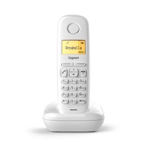 Безжичен DECT телефон Gigaset A170 - бял