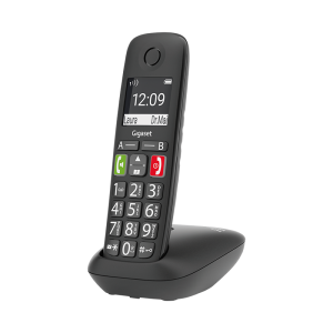 Безжичен DECT телефон Gigaset E290 - черен