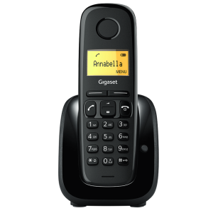 Безжичен DECT телефон Gigaset A180 - черен