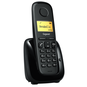 Безжичен DECT телефон Gigaset A180 - черен